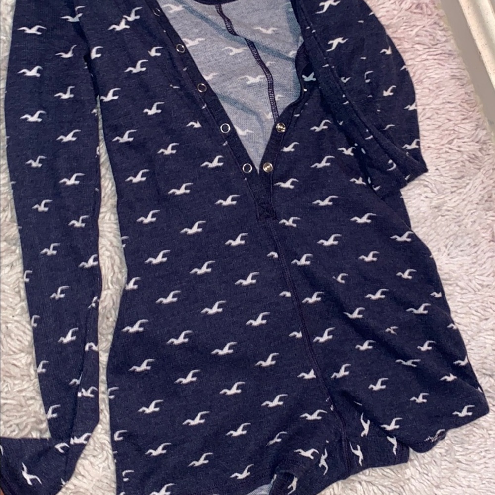 COPY - Hollister one piece pajamas navy